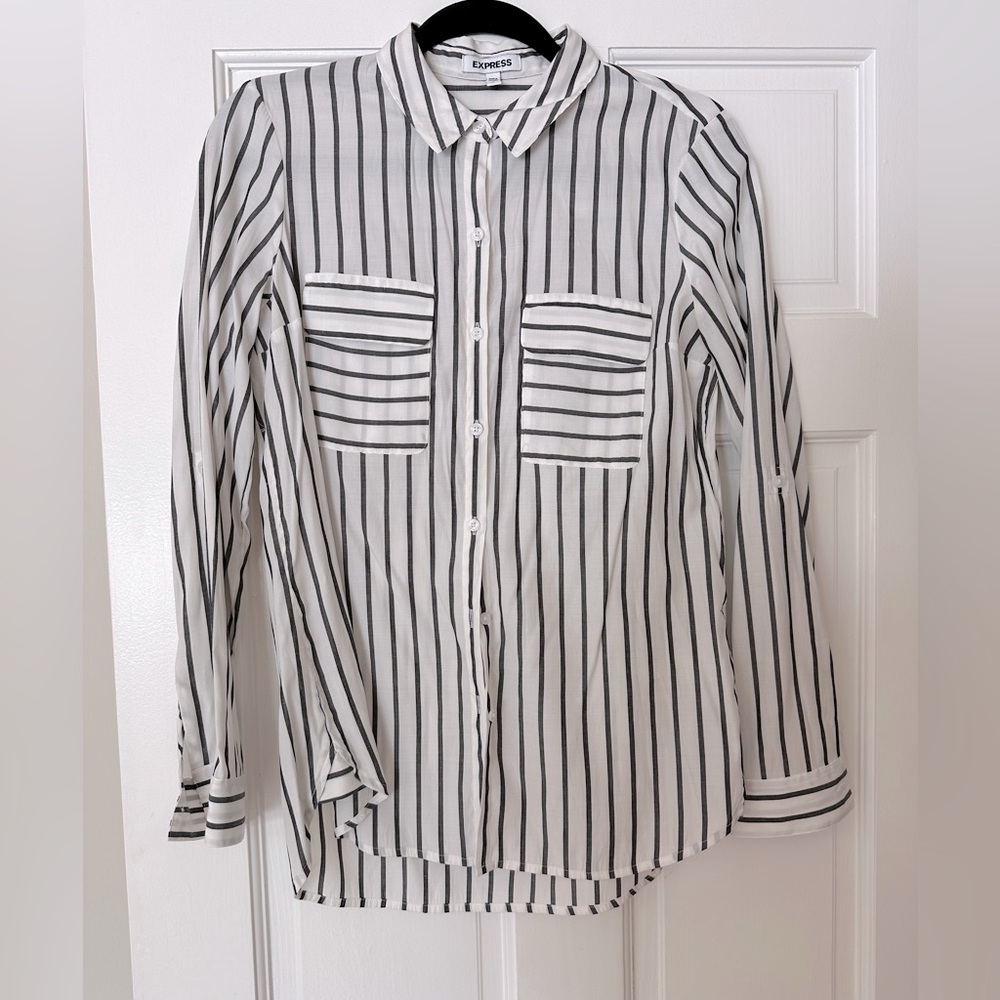 Express Button Up Work Top